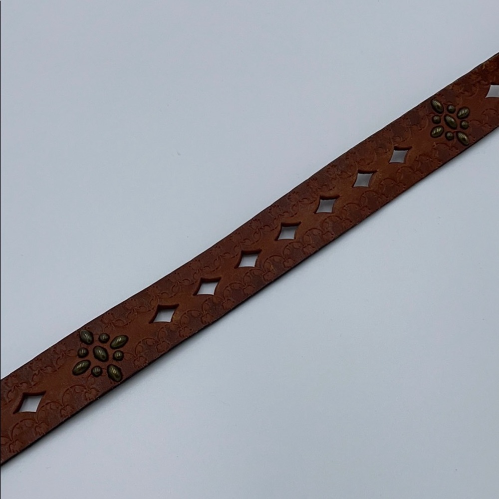 Fossil Brown Leather Belt - image 3